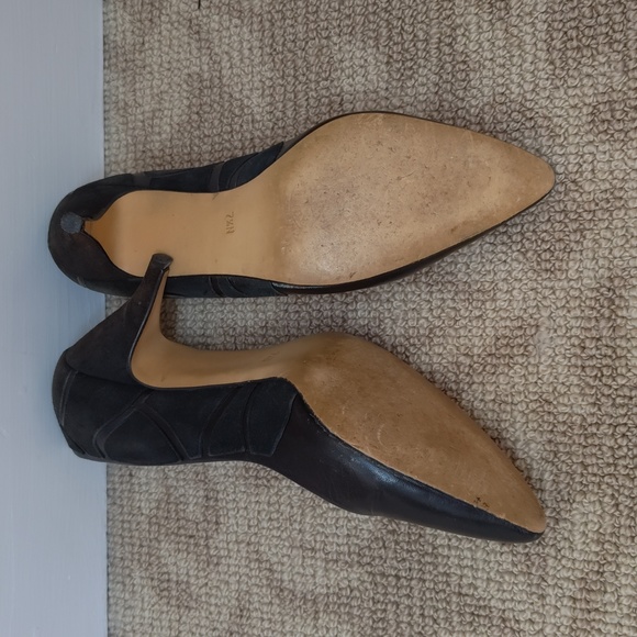 Vintage Bandolino women's heels - black leather and suede - Picture 5 of 6